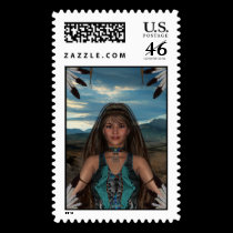 Native American Scene Postage postage by mickeyelvis128 Native American Scene Postage postage