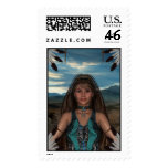 Native American Scene Postage
