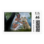 Native American Scene Postage