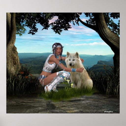 Native American Scenes Poster