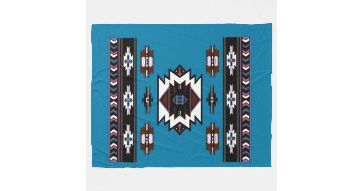 NATIVE AMERICAN (Simulated) Fleece Blankets Zazzle