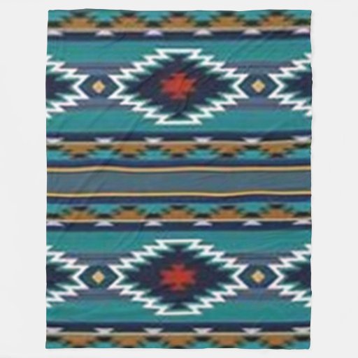 NATIVE AMERICAN (Simulated) Fleece Blankets Fleece Blanket Zazzle