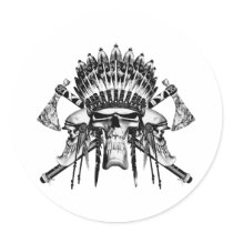 Native American Skulls stickers