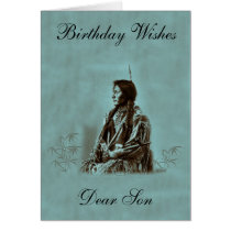 NATIVE AMERICAN SON GREETING CARD