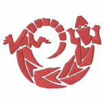 Native American Spinning Lizard Design 3 Embroidered Polo Shirt