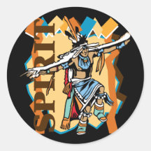 Native American Spirit Dance Sticker