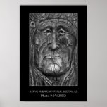 NATIVE AMERICAN STATUE, SEDONA AZ., US POSTERS