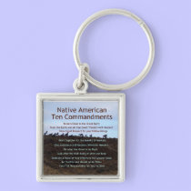 Native American Ten Commandments keychains