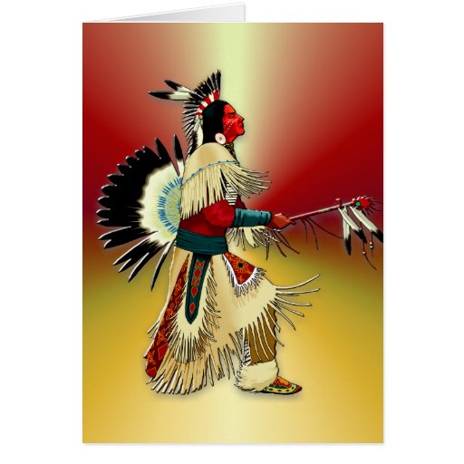 Native American Warrior 5 Greeting Card Zazzle