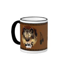 Native American Wolf Mug
