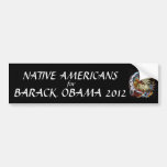 Native Americans for Barack Obama 2012 Bumper Stickers