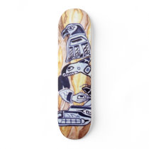 Native AmericanTotem Pole Skateboard