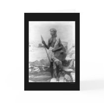Native and Spear Sudan Africa 1920 cards