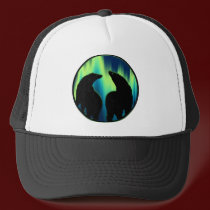 Native Bear Art Caps Hats Tribal Wildlife Art Hat hats