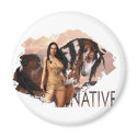 Native Girl Dakotah Magnet by allpinup Native Girl Dakotah Magnet
