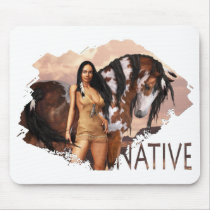 Native Girl Dakotah Mousepad by allpinup Native Girl Dakotah Mousepad