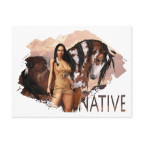 Native Girl Dakotah Postcard