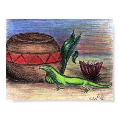 Native Lizard Posters by jestermike