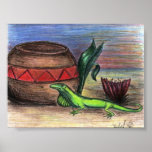 Native Lizard posters