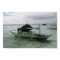 Native Outrigger Boracay, Philippines posters by Flags1 Native Outrigger Boracay, Philippines posters