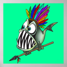 Native Piranha Posters