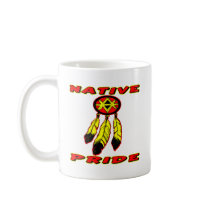 Native Pride 3 Feathers Coffee Mug