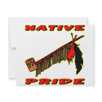 Native Pride Tobacco Peace Pipe Custom Invite