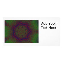 Native Sun Mandala Customized Photo Card
