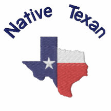 Native Texan Flag Map