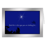 Nativity and Star Christmas Card