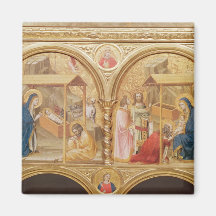 Nativity and the Adoration of the Magi Fridge Magnets