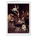 Nativity By Michelangelo Merisi Da Caravaggio Card