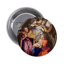 Nativity by Noel Coypel Pinback Button