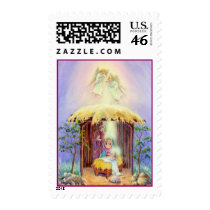 NATIVITY by SHARON SHARPE Postage Stamp