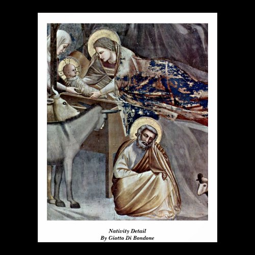 Nativity Detail By Giotto Di Bondone Poster
