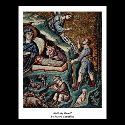 Nativity Detail By Pietro Cavallini Print