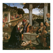 Nativity - Domenico Ghirlandaio Canvas Print