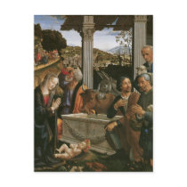 Nativity - Domenico Ghirlandaio Postcards
