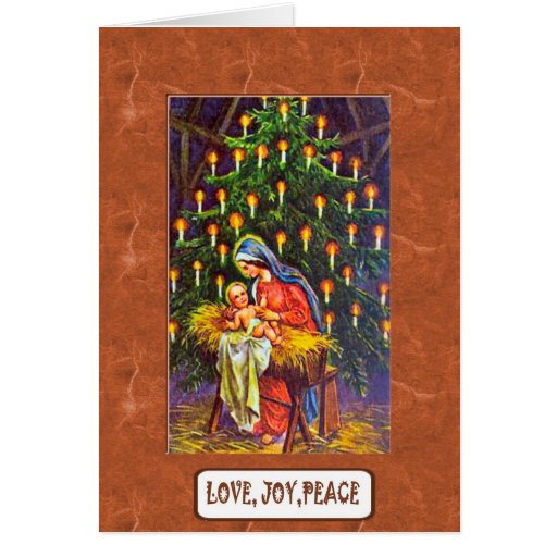 Nativity, religious Christmas card | Zazzle