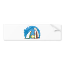 Nativity Scene bumper stickers by mariabellimages Nativity Scene bumper stickers