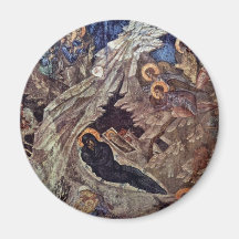 Nativity Scene By Meister Der Peribleptos-Kirche I Fridge Magnets