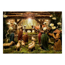 nativity scene card