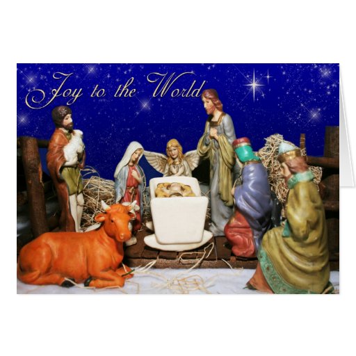Nativity Scene Card 