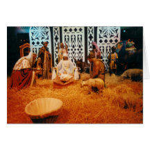 Nativity scene Christmas card Customize