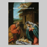 Nativity Scene Christmas Greeting Card cards
