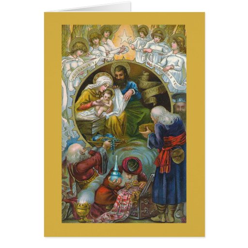 &quot;Nativity Scene&quot; Christmas Greeting Card | Zazzle