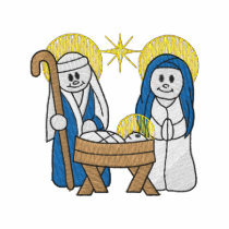 Nativity Scene embroidered shirts