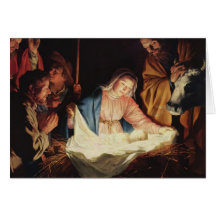 Nativity Scene Greeting Cards