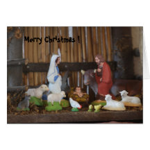 Nativity scene greeting cards