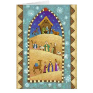 Nativity Scene Holiday Card